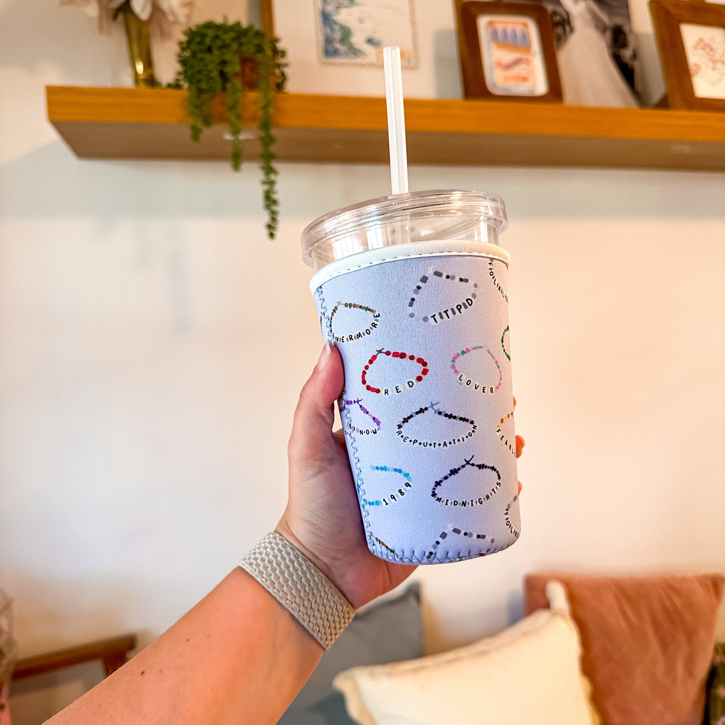 Eras Friendship Bracelets | Reusable Coffee Sleeve