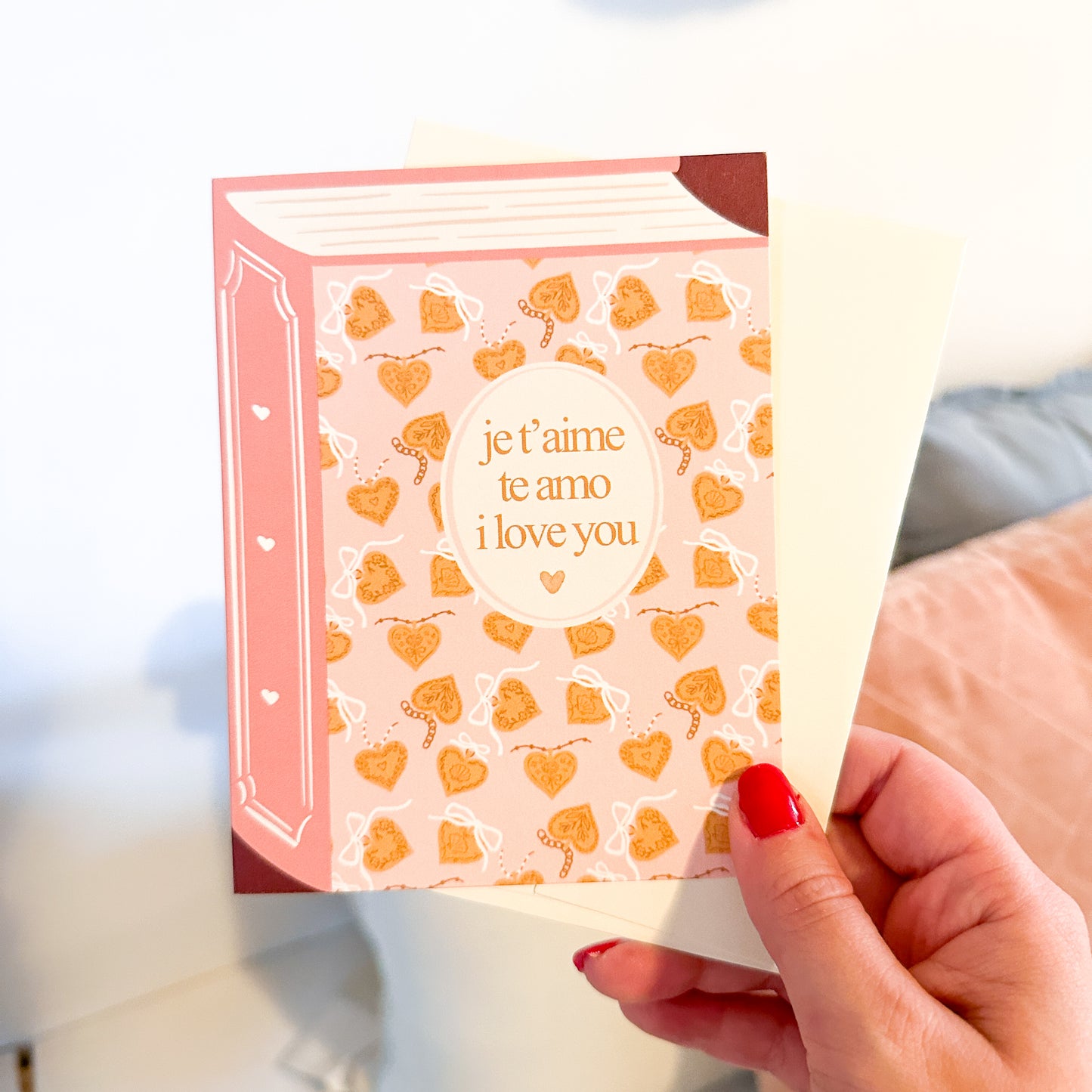 Je’Taime. Te Amo. I Love You. | Greeting Card