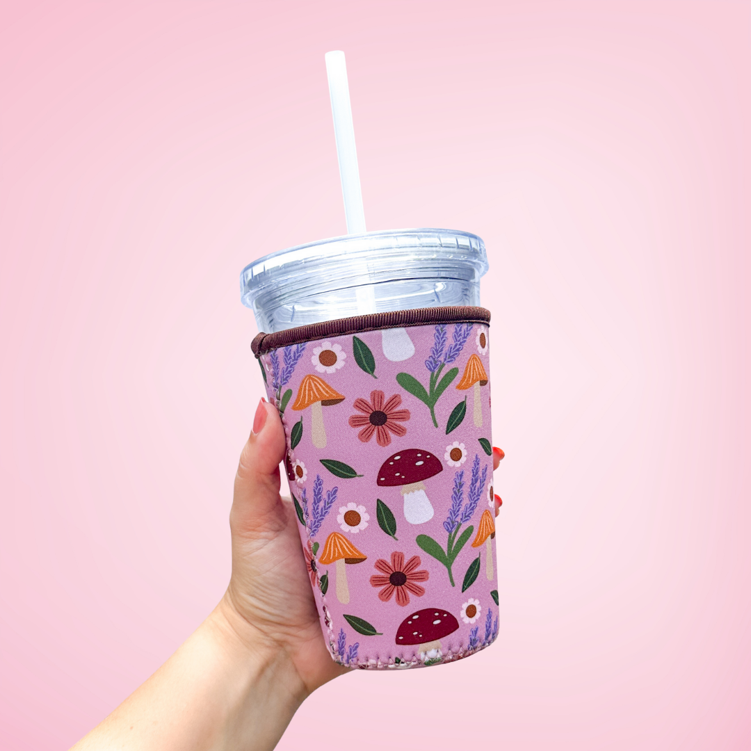 Mushroom Garden | Reusable Coffee Sleeve