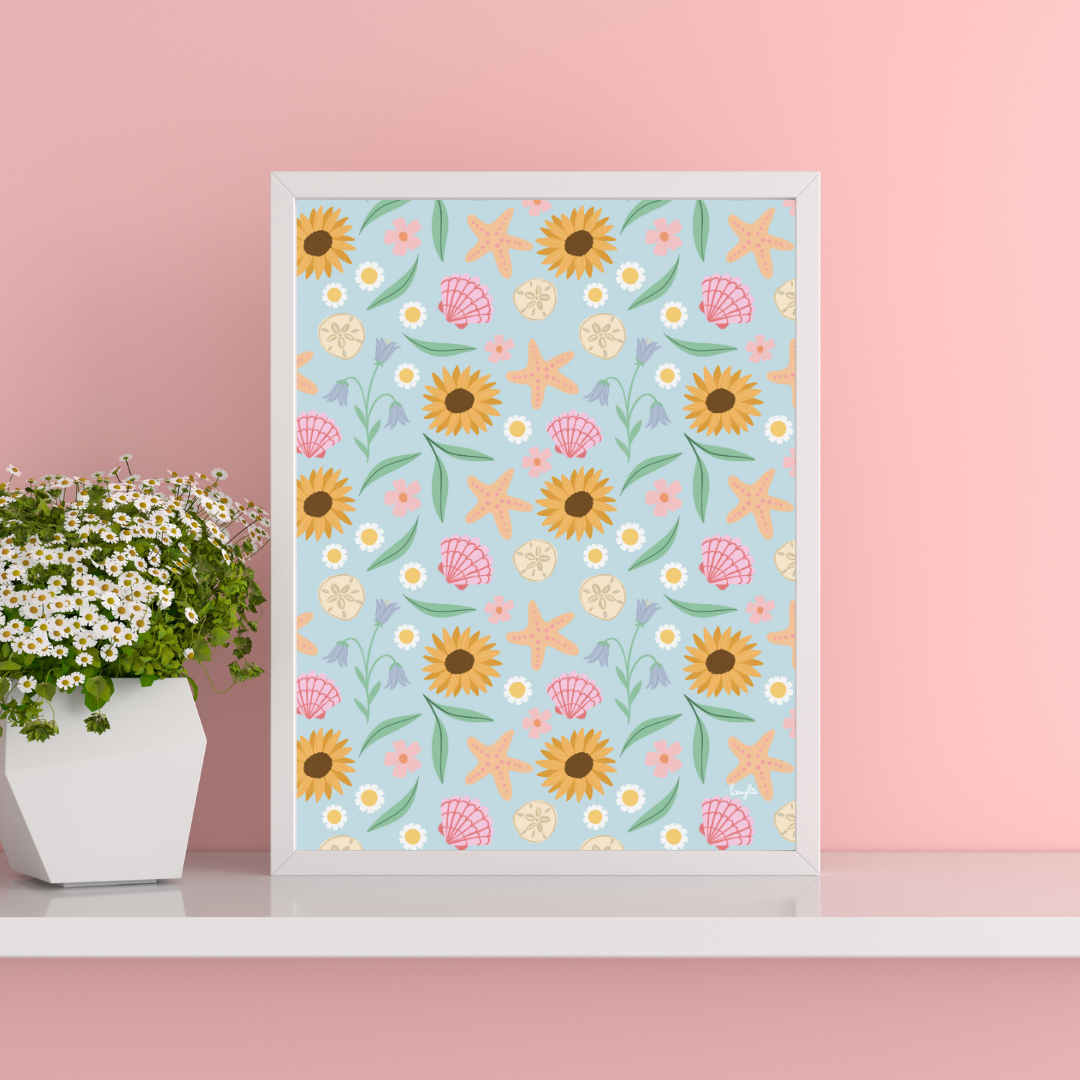 Beachside Cottage | Art Print