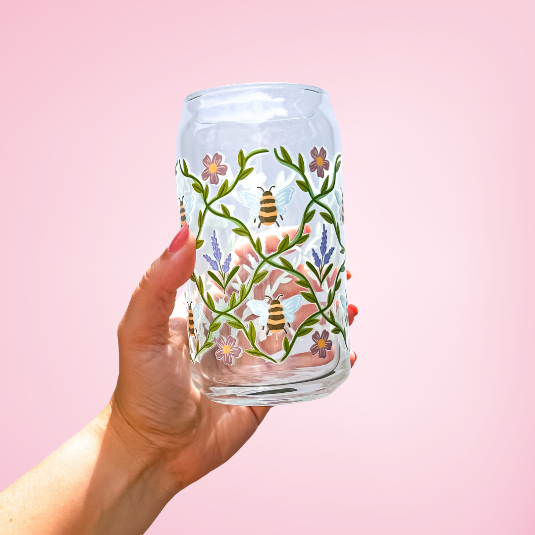 Bees | Glass Tumbler