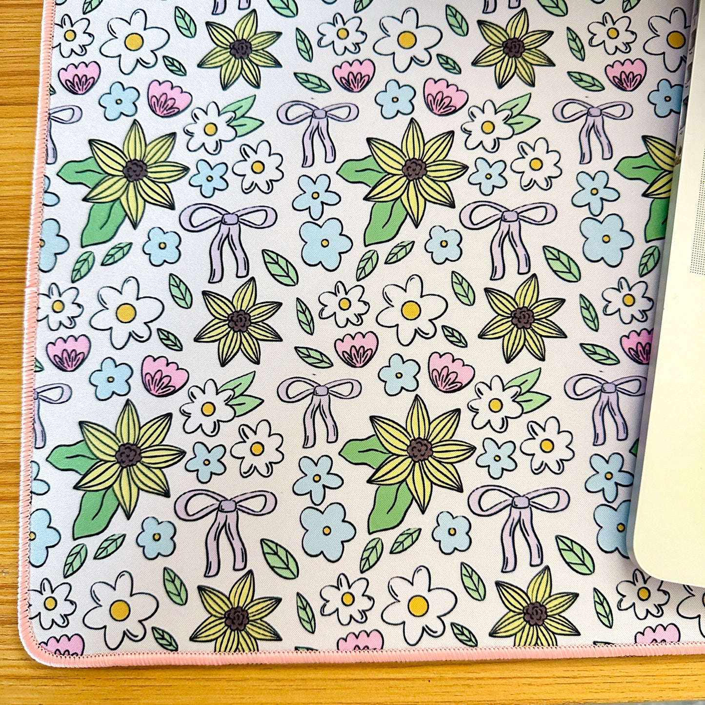 Floral Bow Desk Mat