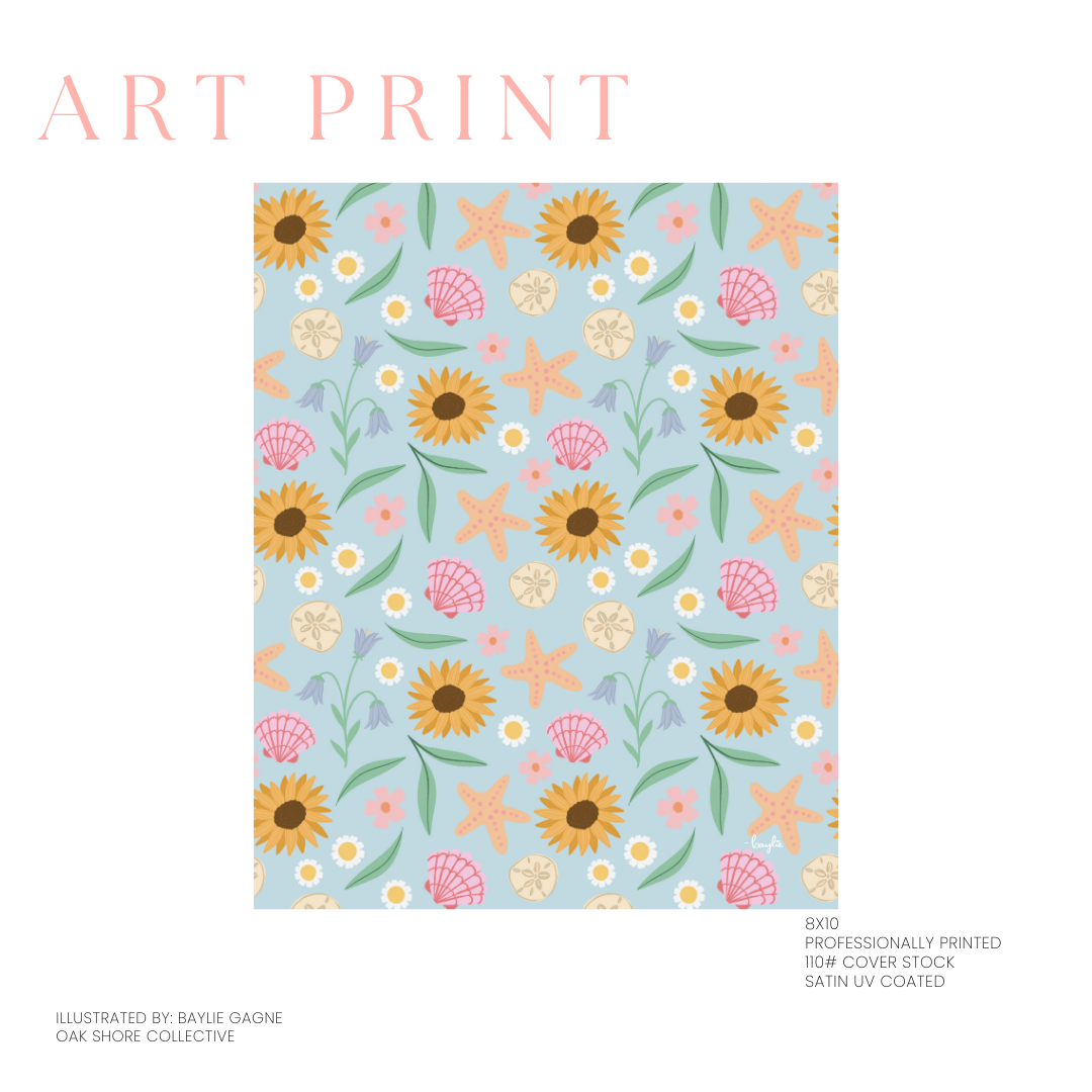 Beachside Cottage | Art Print