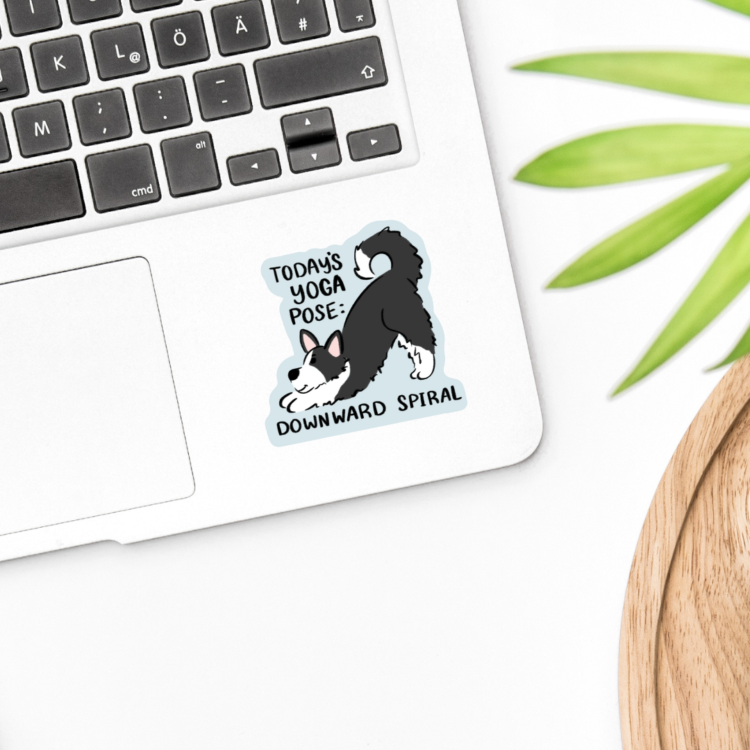 Downward Spiral | Sticker 3"