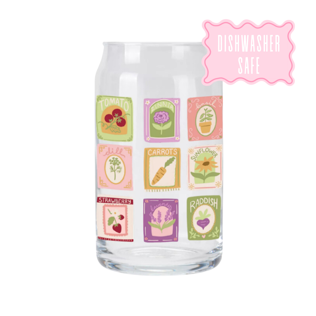 Little Seeds | Clear Glass Can