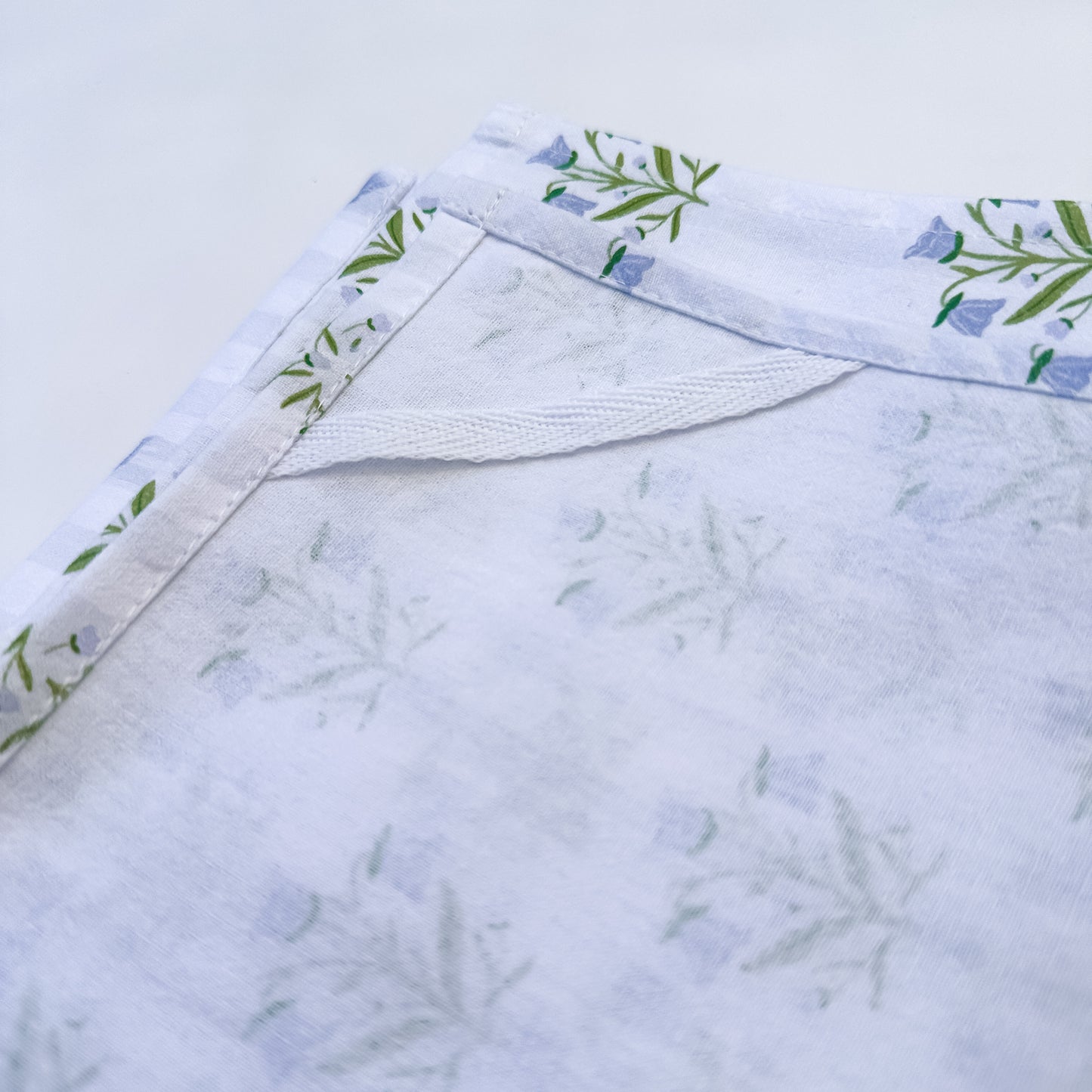 Bellflowers and Stripes | Tea Towel