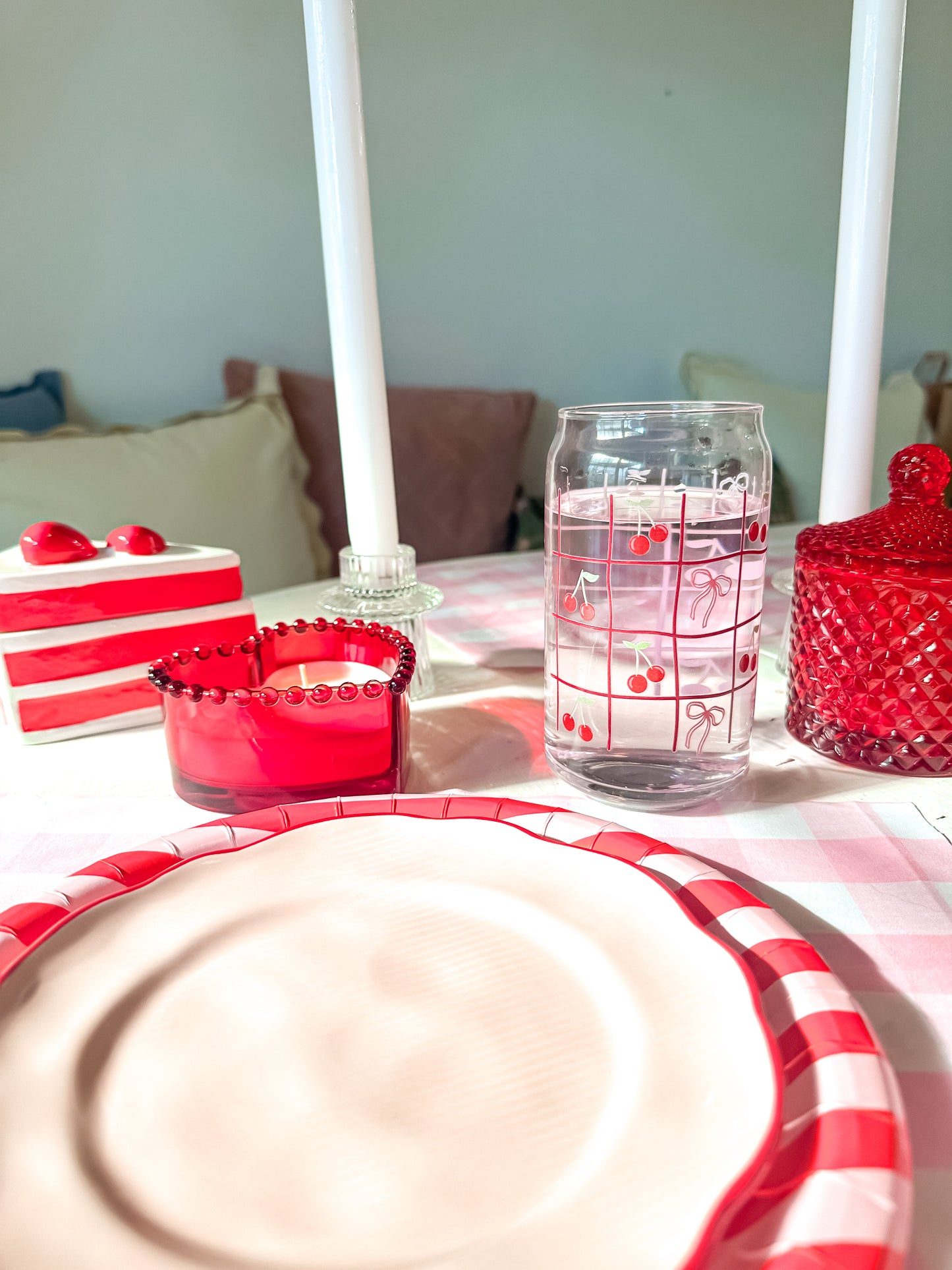 Mon Cheri (Cherries) | Glass Tumbler