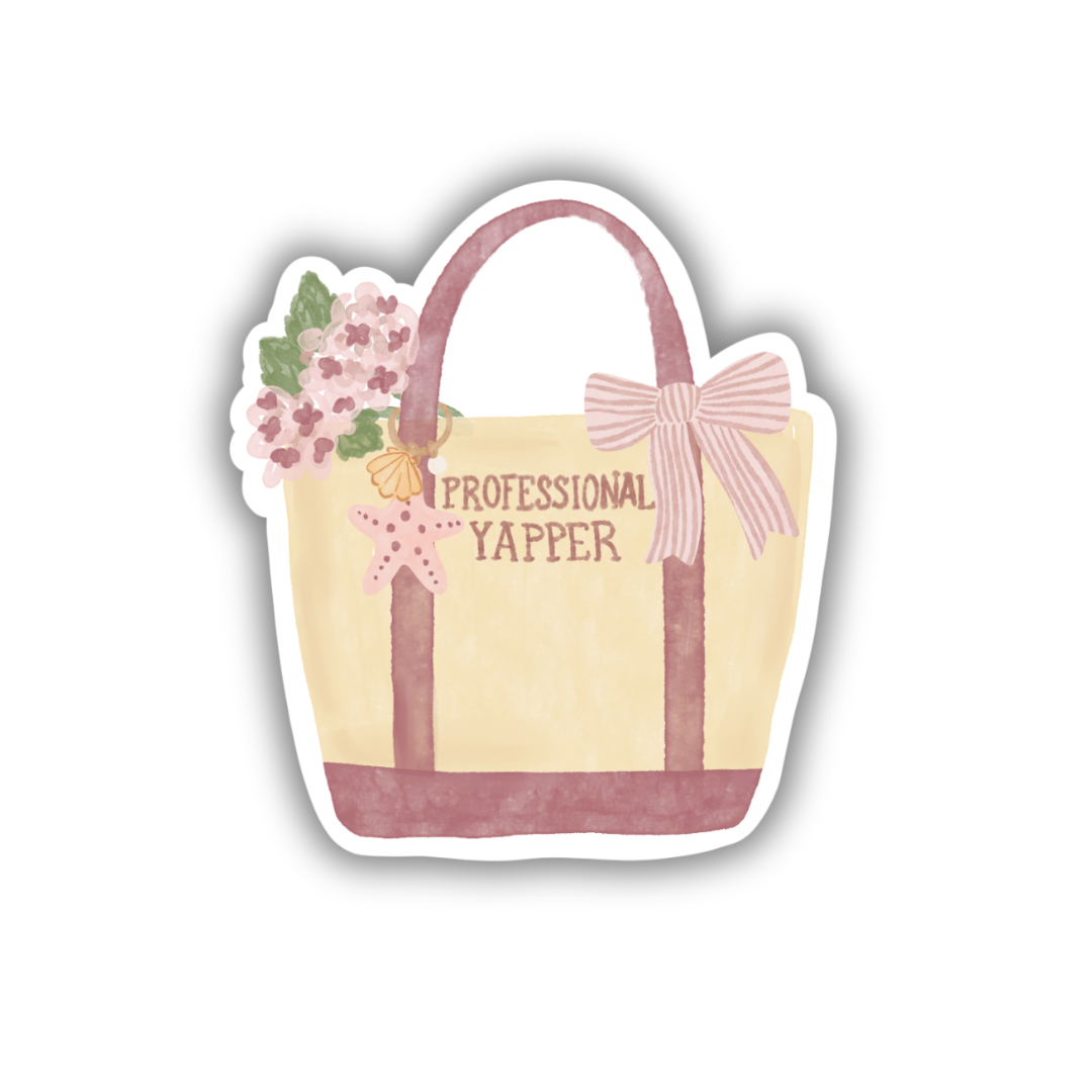 Professional Yapper Tote | Sticker 3"