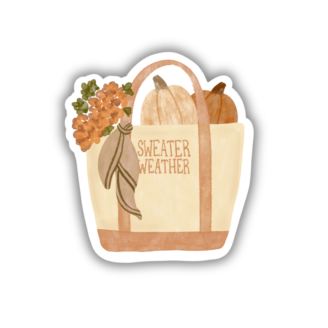 Sweater Weather Tote | Sticker 3"