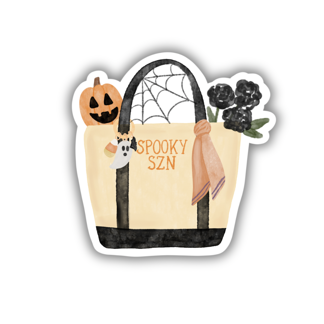 Spooky Szn Tote | Sticker 3"
