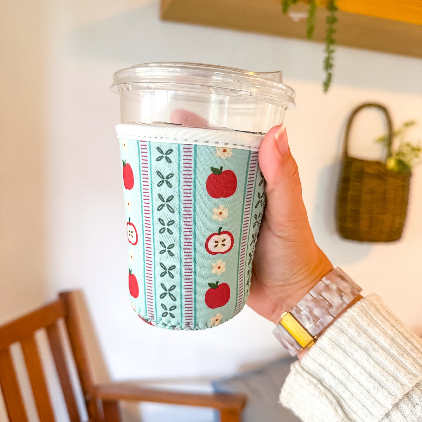 Apple Girl Autumn | Reusable Coffee Sleeve