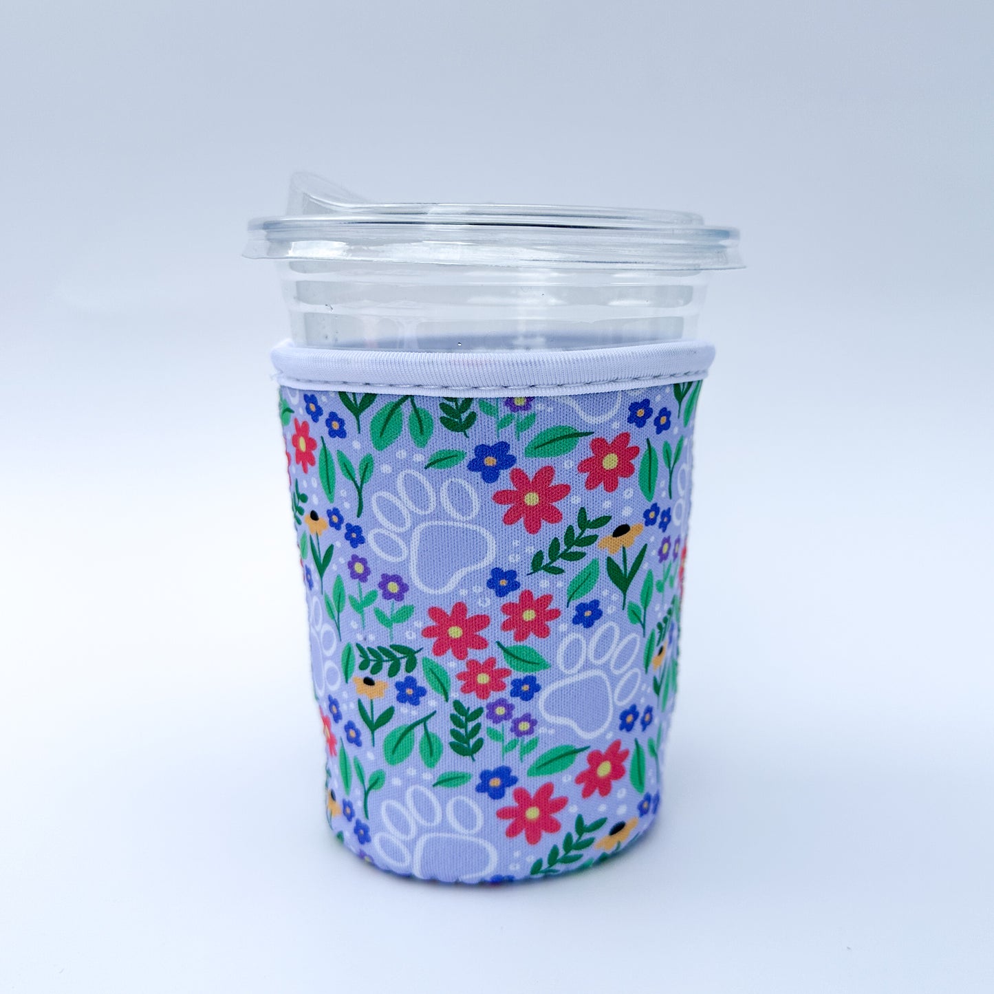 Petals and Paws| Reusable Coffee Sleeve