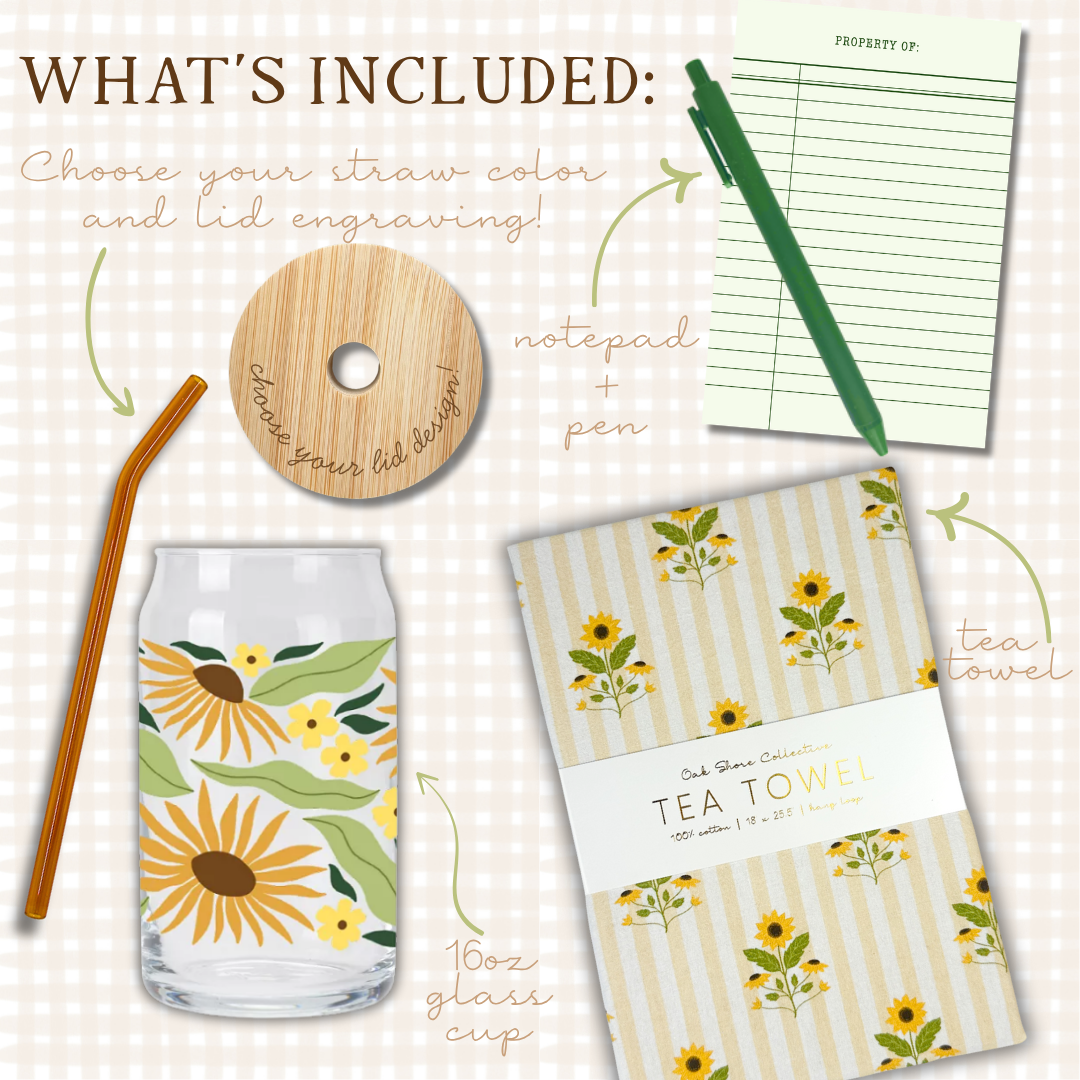 Sunflowers Sip & Savor Gift Set