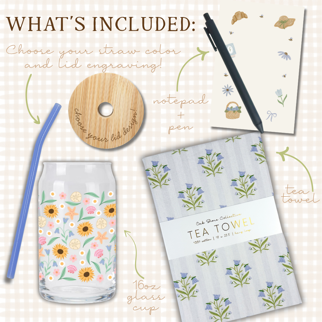 Coastal Bellflowers Sip & Savor Gift Set