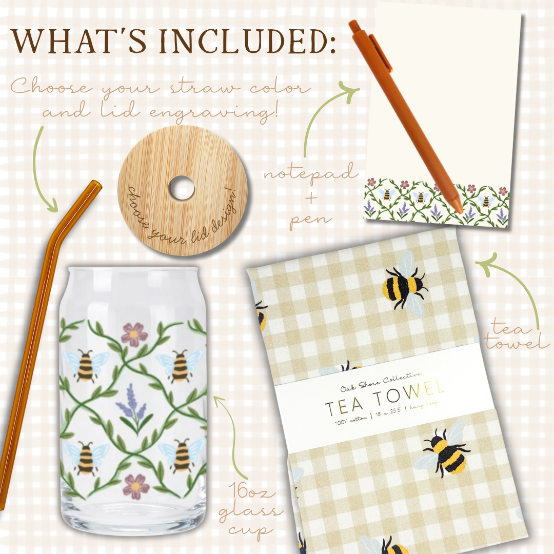 Bee Garden Sip & Savor Gift Set