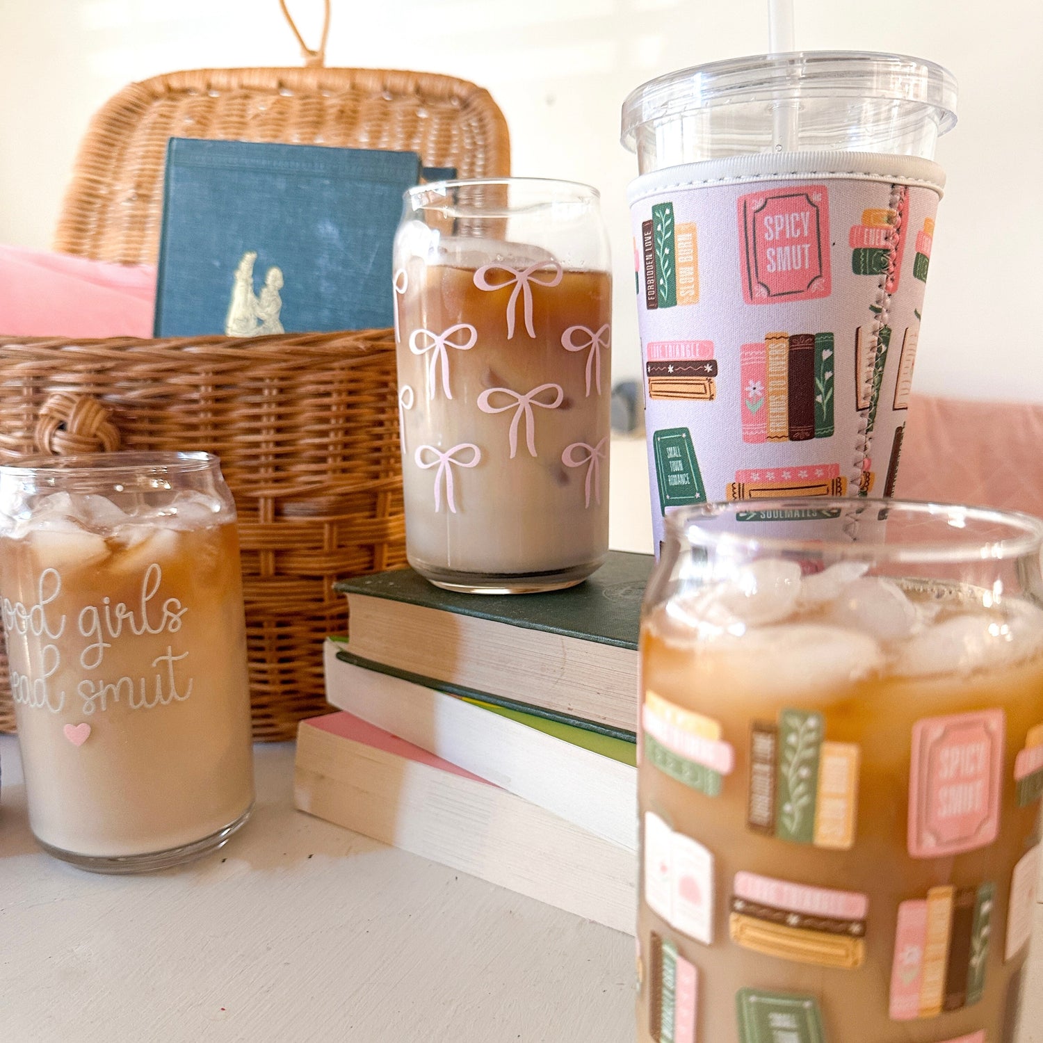 Smut Collection | Bookish & Spicy Hand-Drawn Coffee Sleeves & Gifts