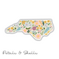 North Carolina Petals + Shells | Sticker 3"