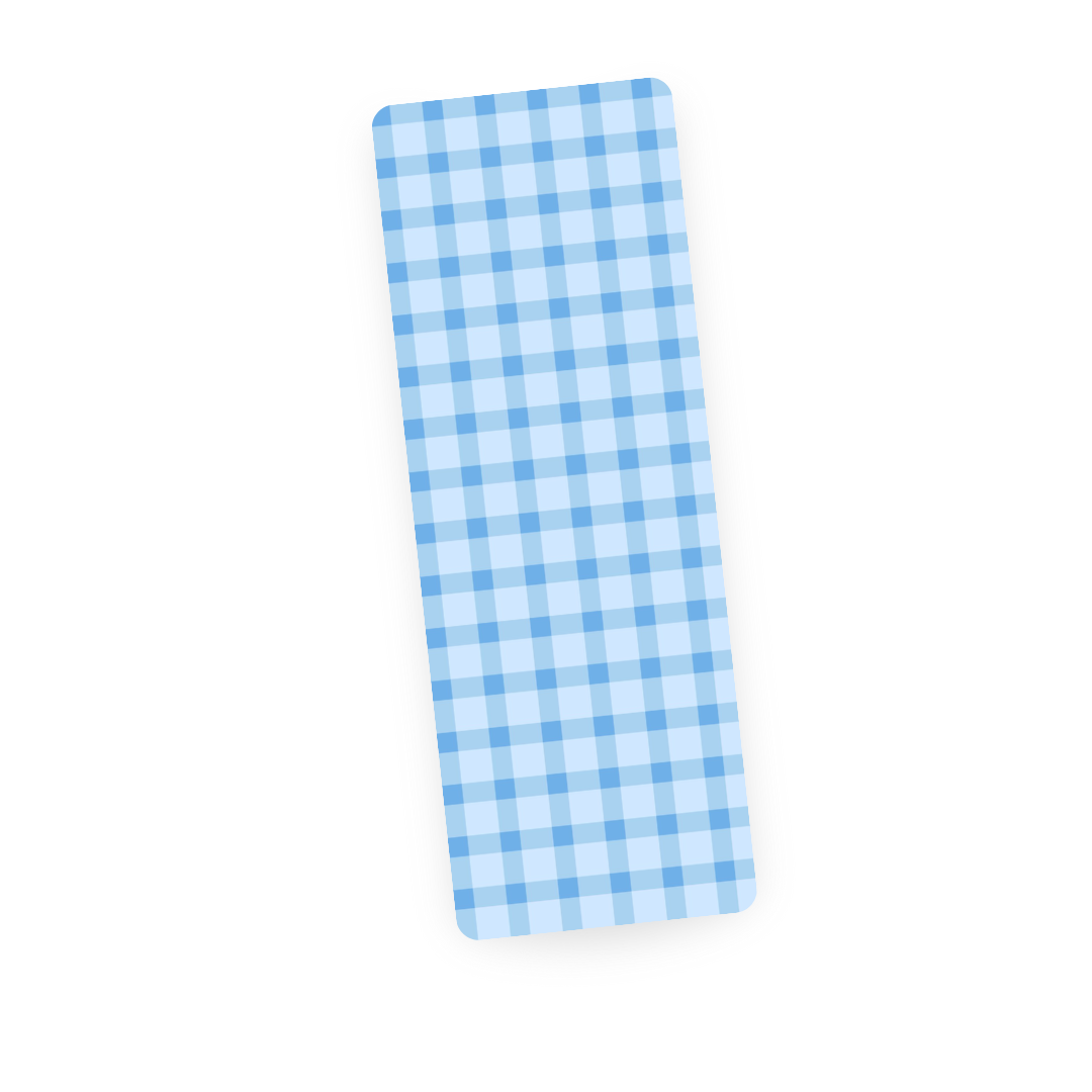 Blue Gingham | Bookmark