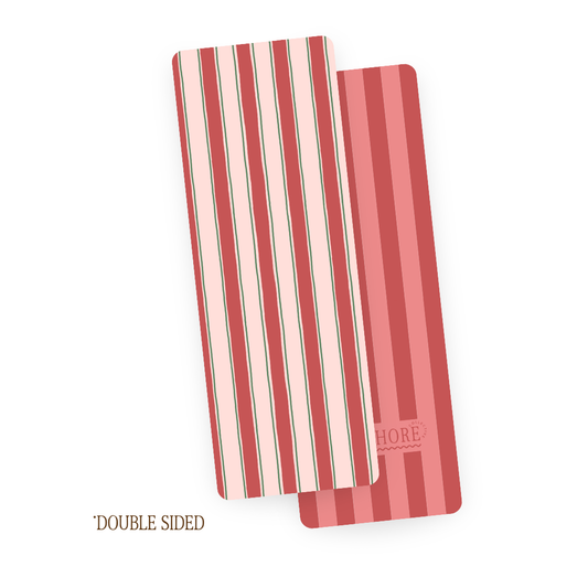 Red Holiday Stripe | Bookmark