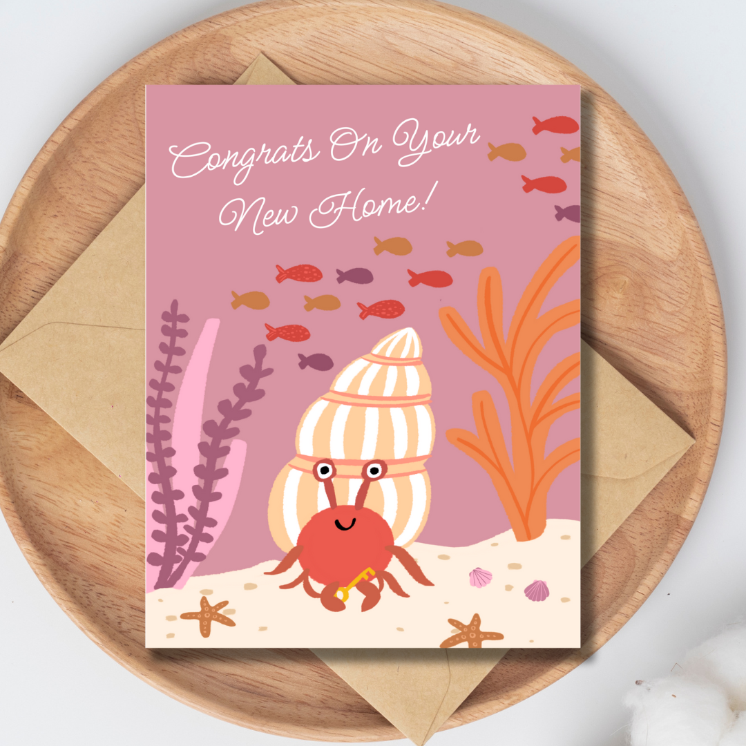 New Home! (Hermit Crab) | Greeting Card