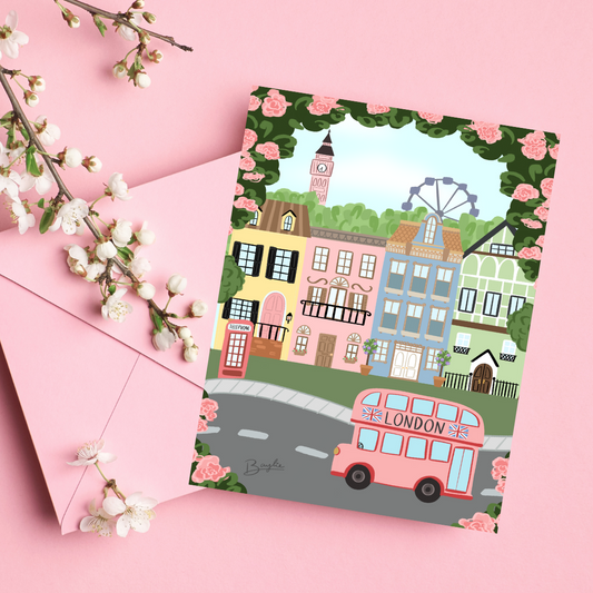 Rose Colored London | Greeting Card