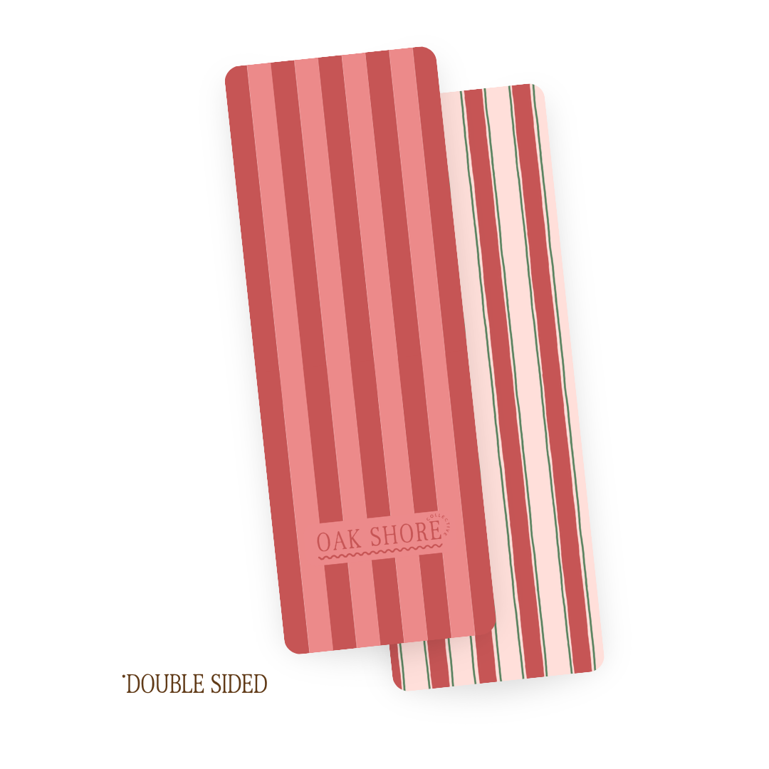Red Holiday Stripe | Bookmark