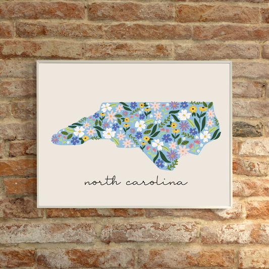 North Carolina Coastal Florals | Art Print