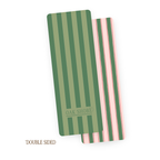 Green Holiday Stripe | Bookmark
