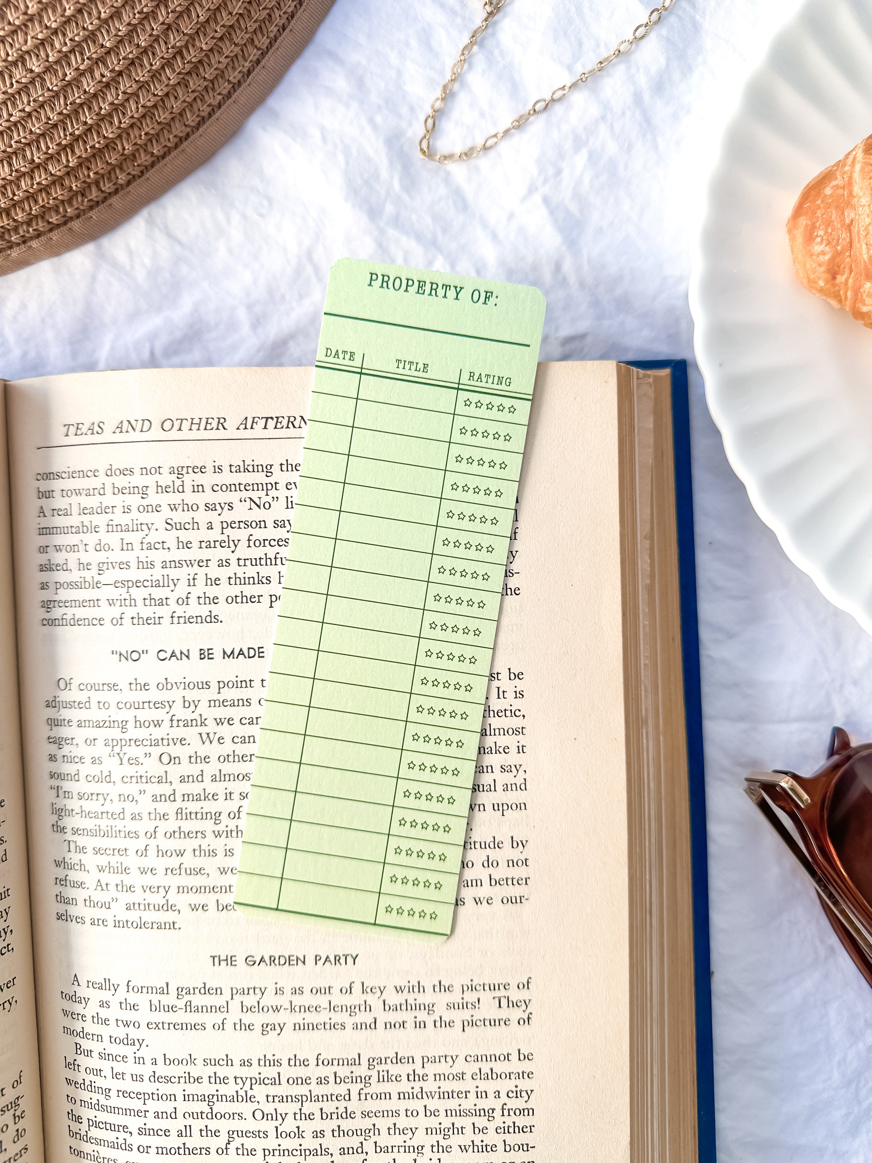 Library Card (Green) | Bookmark