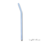 8" Tinted Bent Glass Straw