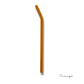 8" Tinted Bent Glass Straw