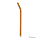 8" Tinted Bent Glass Straw