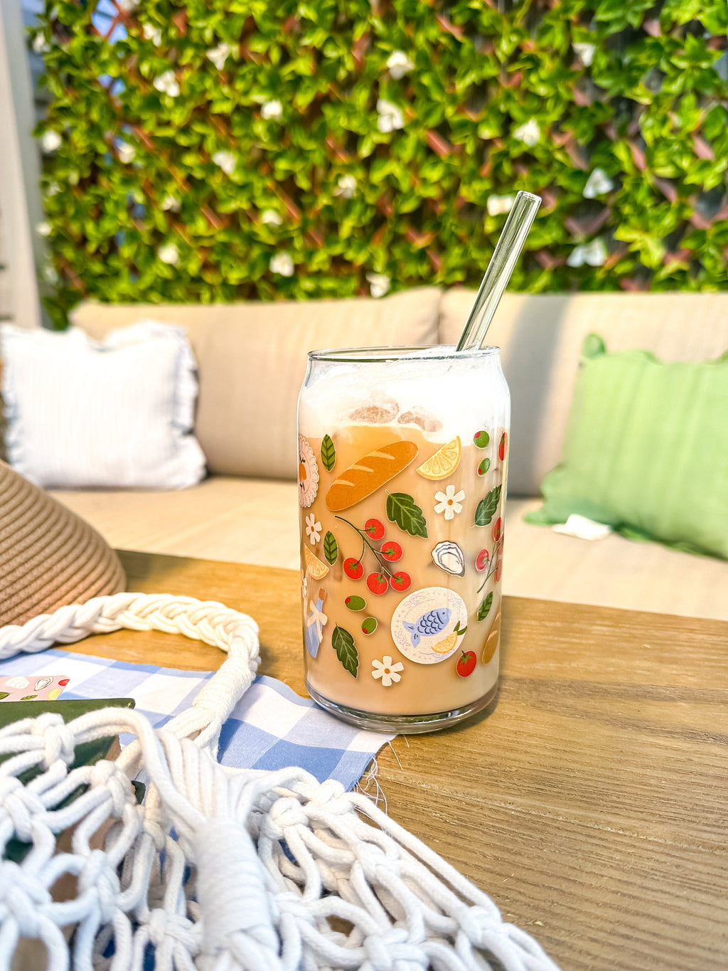 Mediterranean Summer | Glass Tumbler