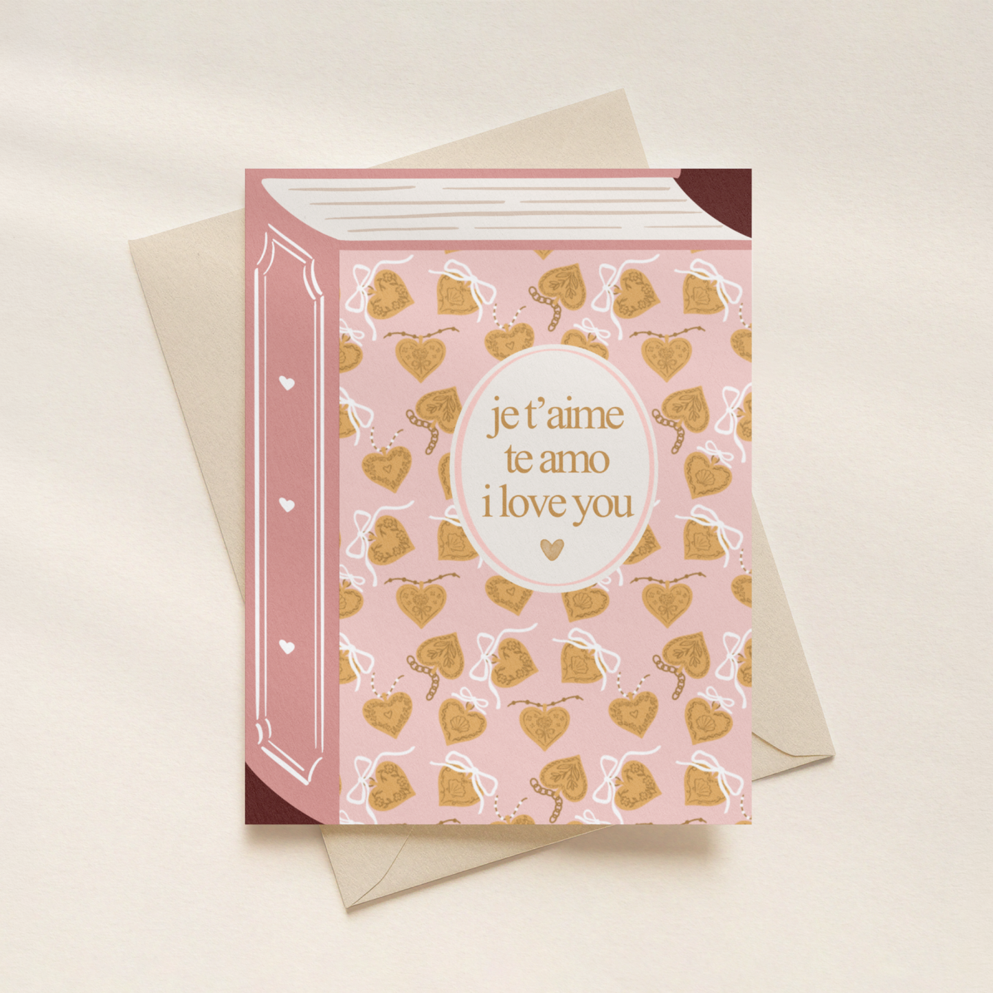 Je’Taime. Te Amo. I Love You. | Greeting Card