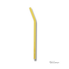 8" Tinted Bent Glass Straw