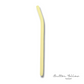 8" Tinted Bent Glass Straw