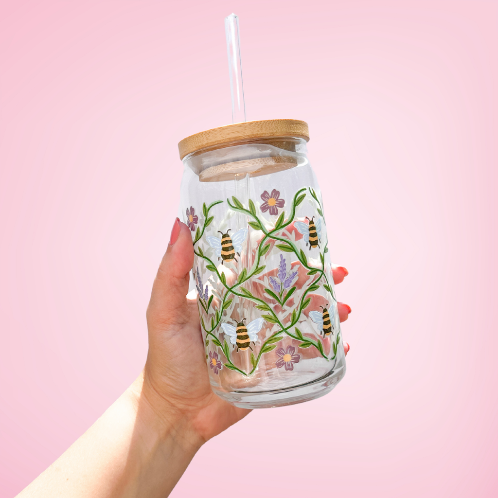 Bees | Glass Tumbler