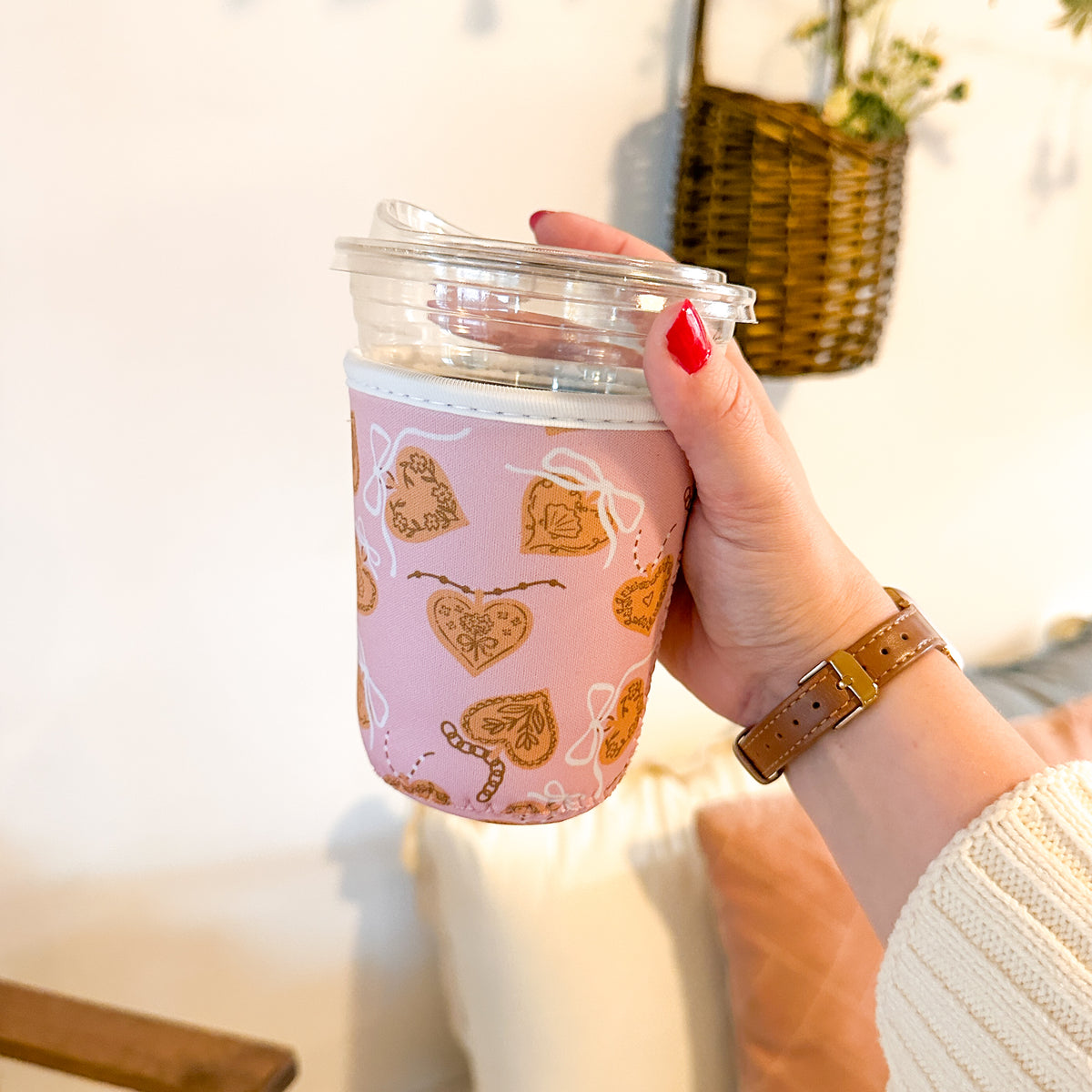 Heart Lockets | Reusable Coffee Sleeve