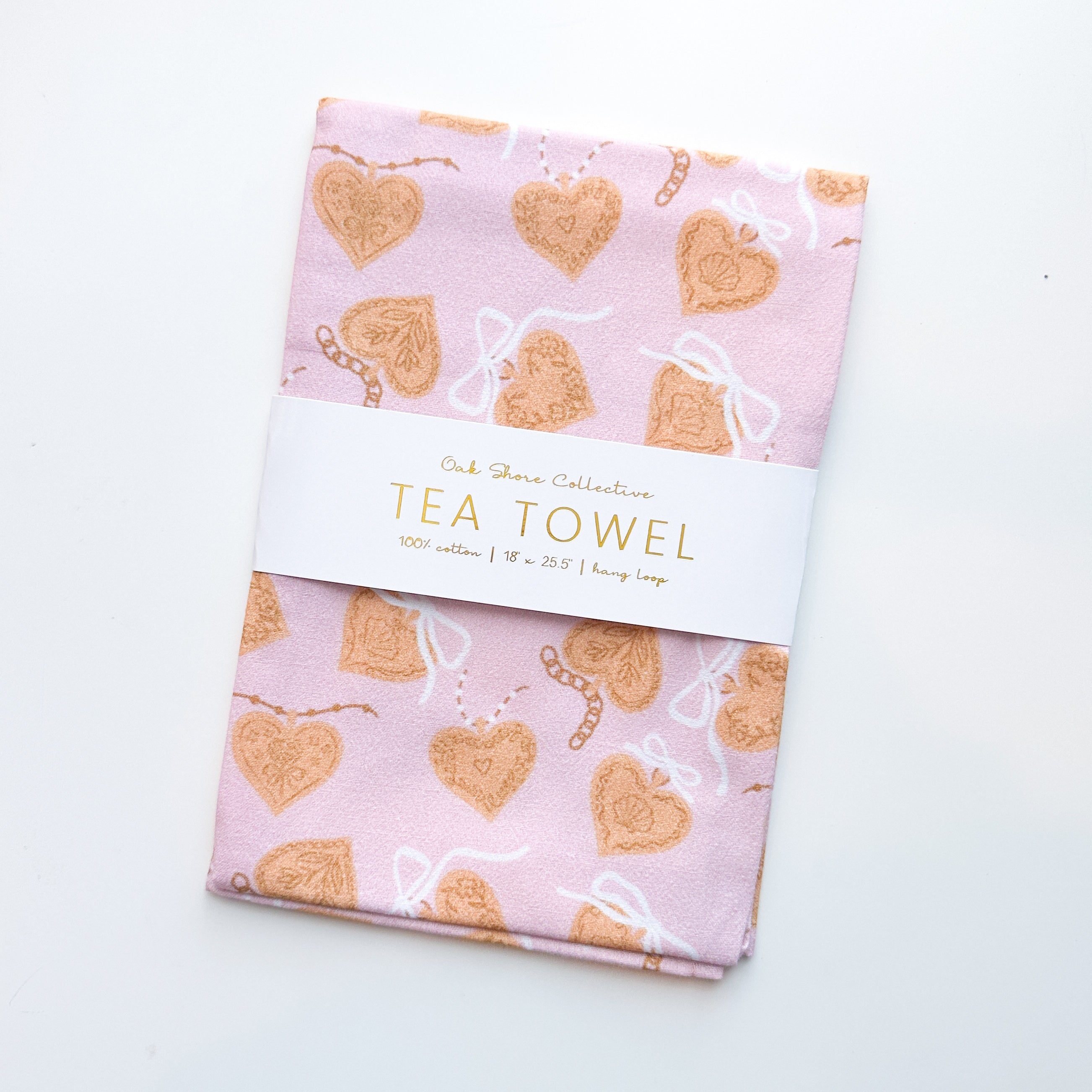 Heart Lockets | Tea Towel