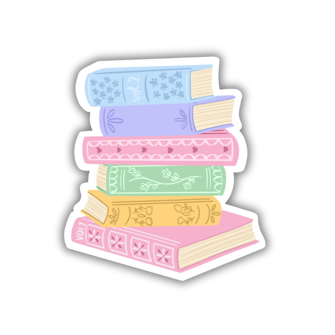 Book Stack | Sticker 3"