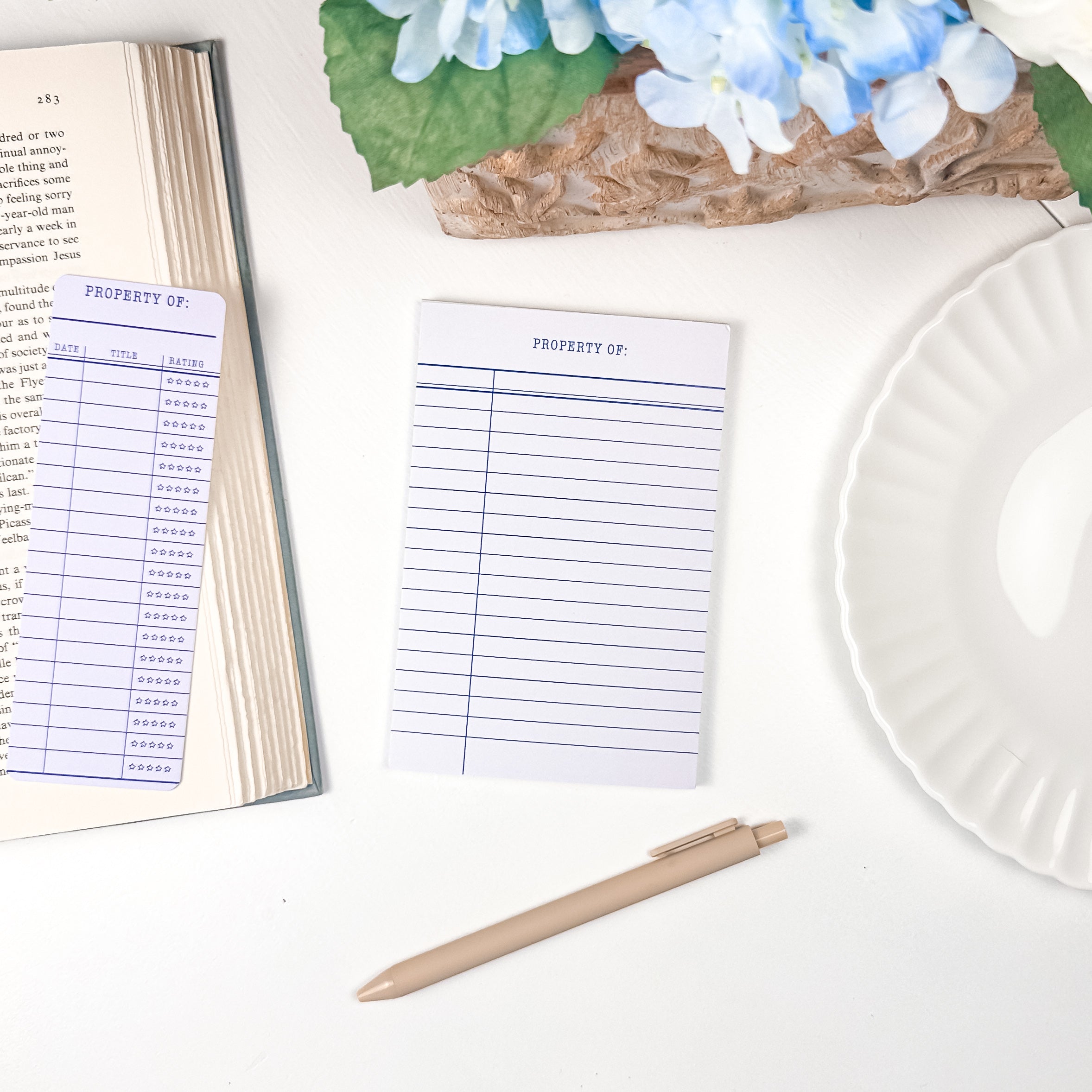 Library Card Notepad | 4”x6” 50 Sheets