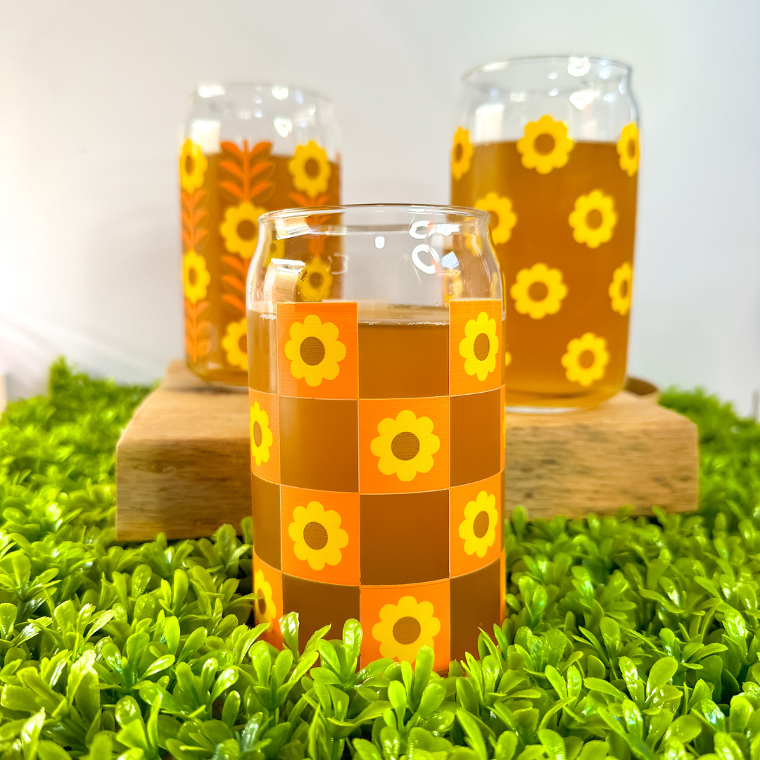 Sunflowers and Cider | Clear Cups