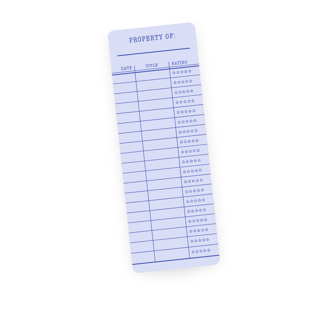 Library Card Tracker | Bookmark