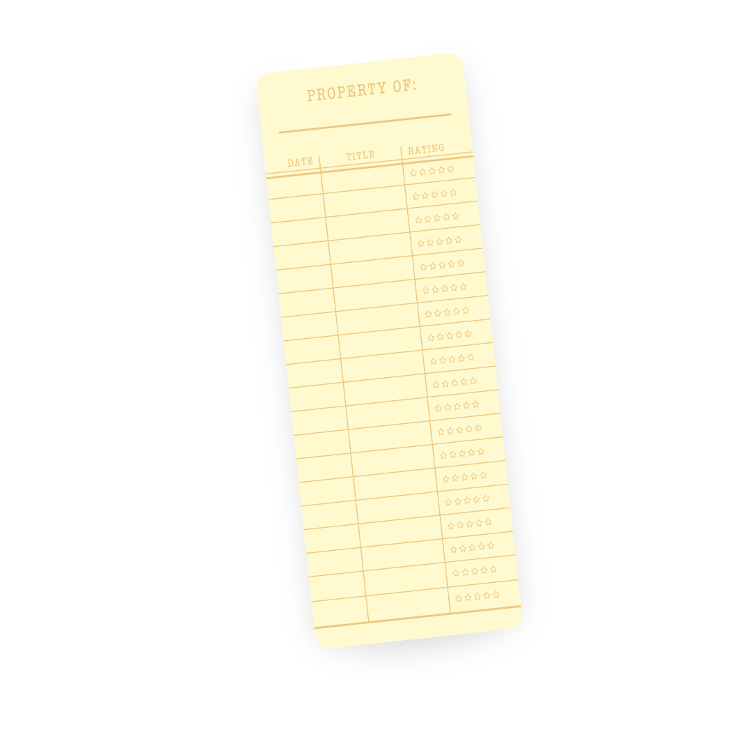 Library Card Tracker | Bookmark