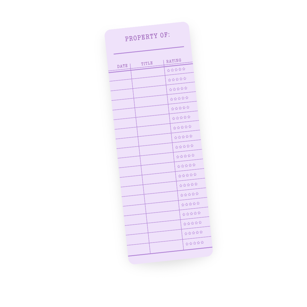 Library Card Tracker | Bookmark