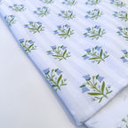 Bellflowers and Stripes | Tea Towel
