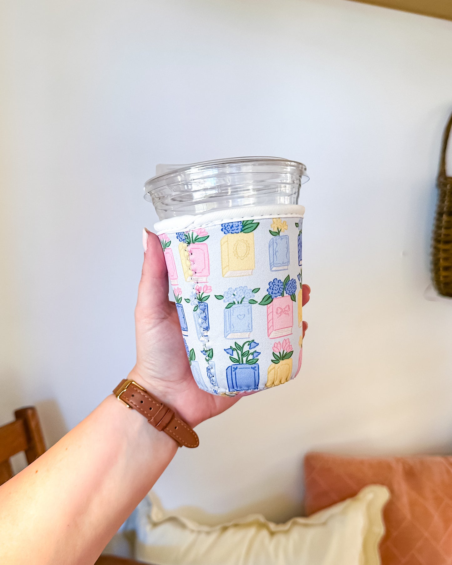 Spring Books | Reusable Coffee Sleeve