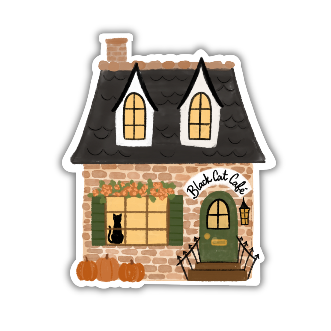 Black Cat Cafe Salem | Sticker 3"