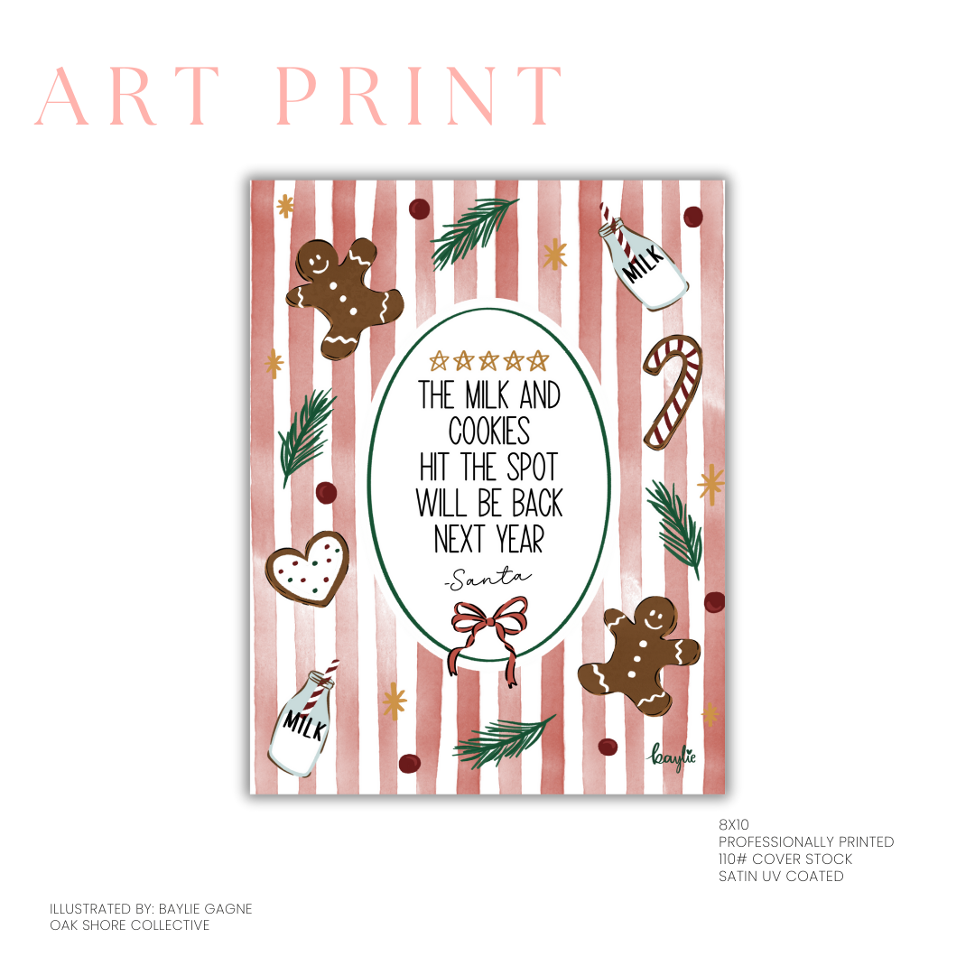 Santa's Cookie Review | Art Print