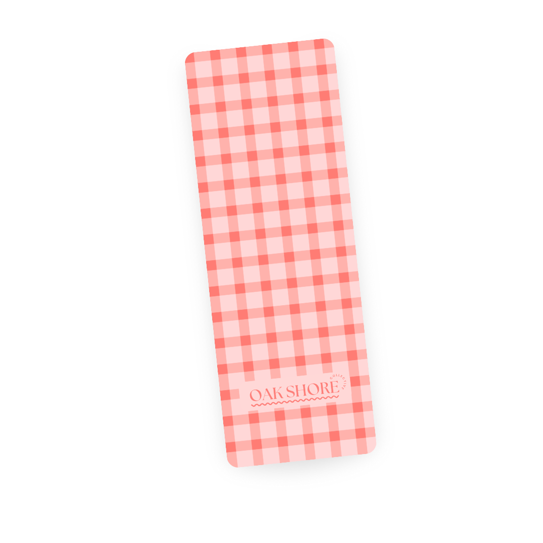Pink Gingham | Bookmark